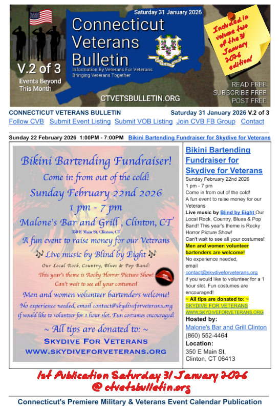 Bikini Bartending Fundraiser for Skydive for Veterans