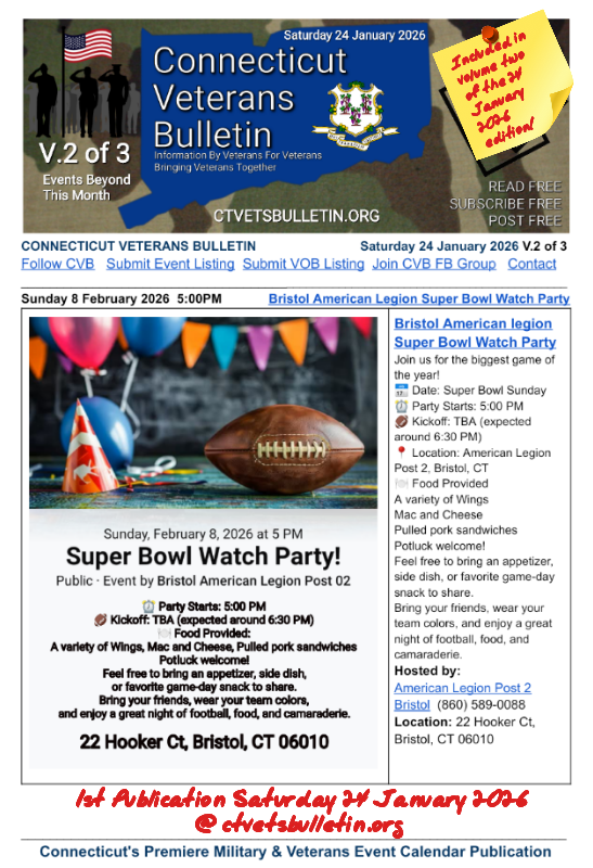 Bristol American legion Super Bowl Watch Party