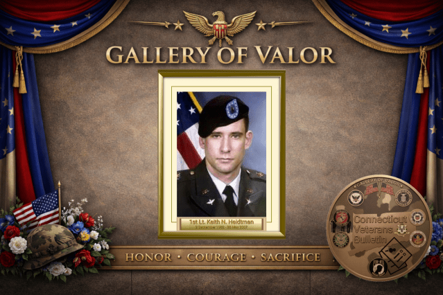 Army First Lieutenant Keith N. Heidtman – Norwich, Connecticut, CVB Gallery of Valor