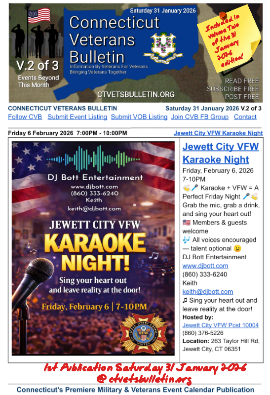 Jewett City VFW Karaoke Night