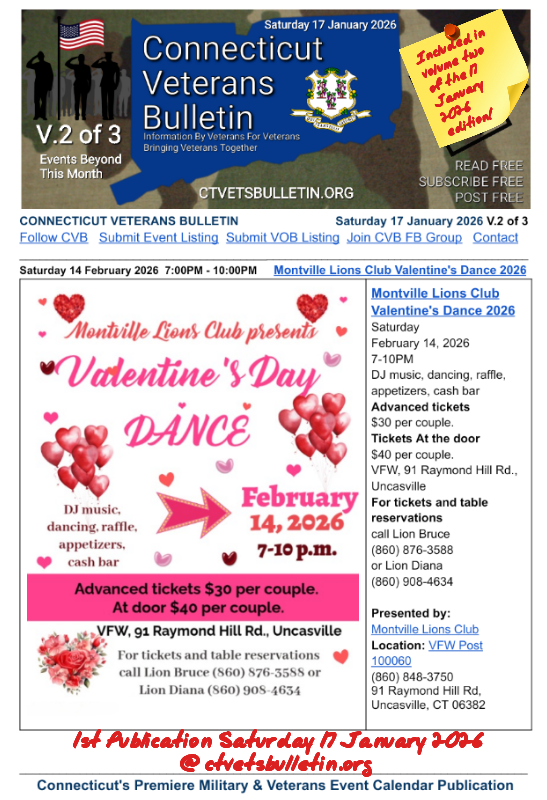 Montville Lions Club Valentine's Dance 2026