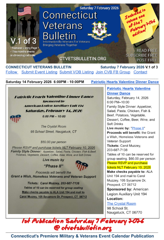 Patriotic Hearts Valentine Dinner Dance