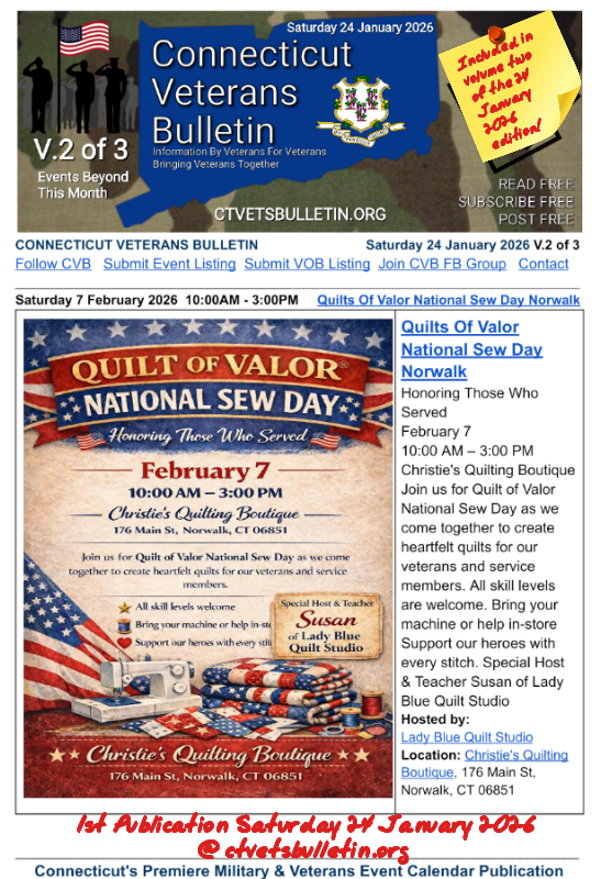 Quilts Of Valor National Sew Day Norwalk
