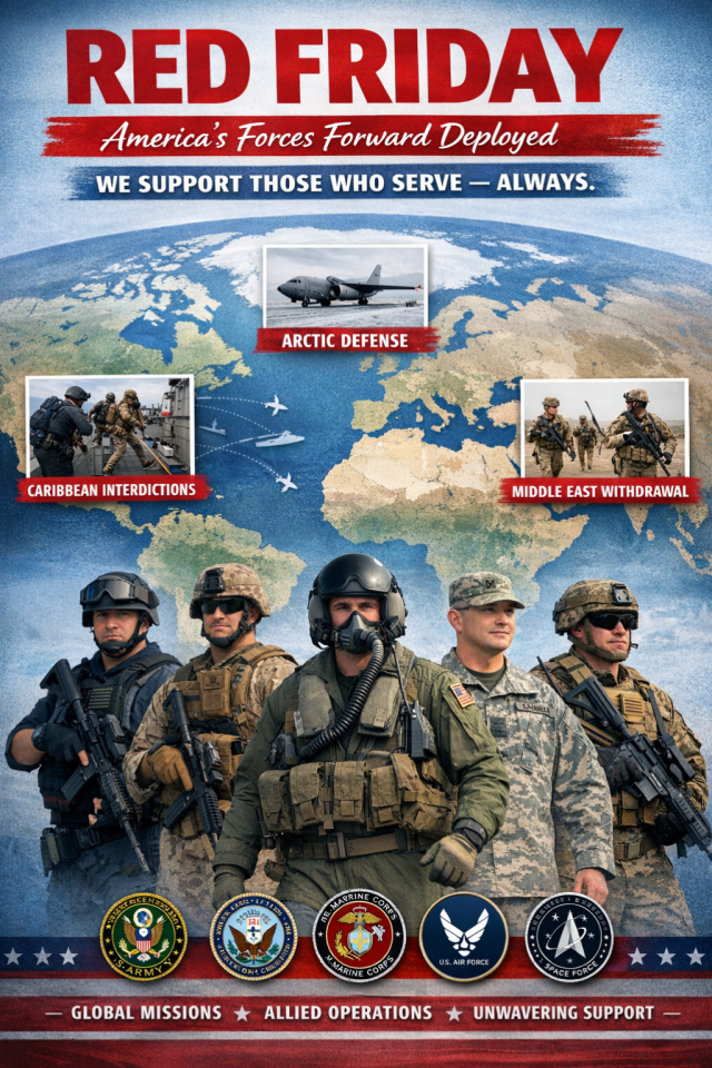 RED FRIDAY: America’s Forces Forward Deployed – Honoring Service Members Worldwide