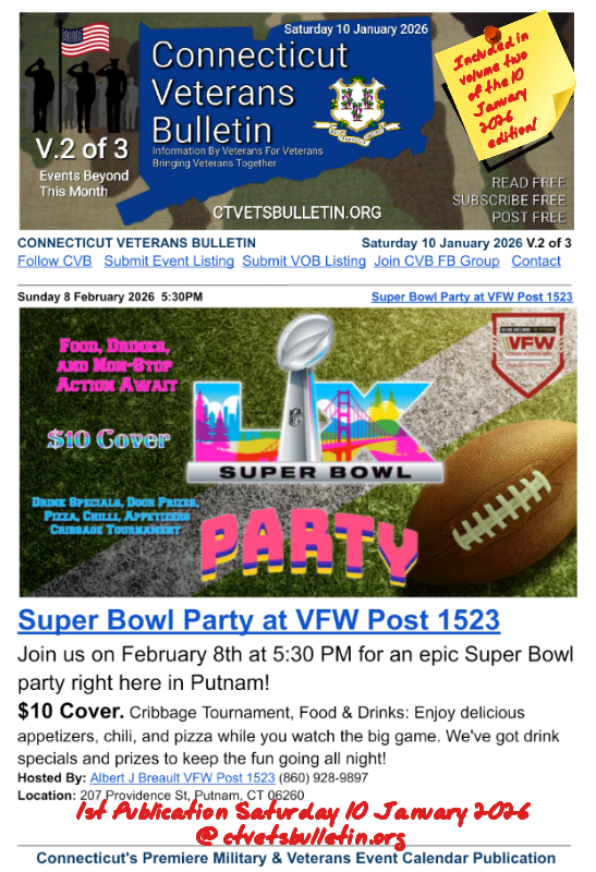 Super Bowl Party at VFW Post 1523