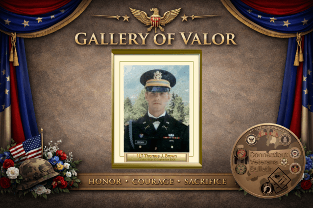 United States Army First Lieutenant Thomas J. Brown – Shelton, Connecticut, CVB Gallery of Valor