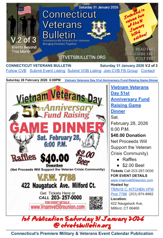 Vietnam Veterans Day 51st Anniversary Fund Raising Game Dinner