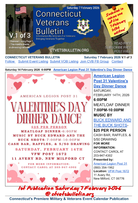 American Legion Post 31 Valentine's Day Dinner Dance