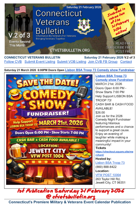 Lisbon BSA Troop 73 Comedy show Fundraiser