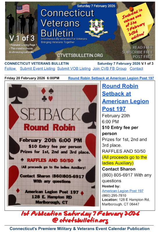 Round Robin Setback at American Legion Post 197