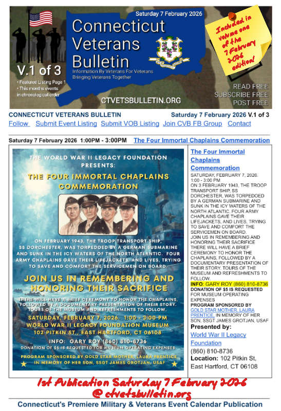 The Four Immortal Chaplains Commemoration