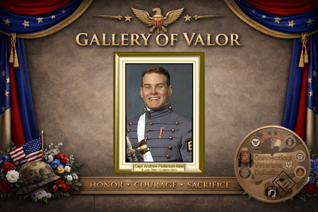 United States Army Captain Andrew Michael Pedersen-Keel – Madison, Connecticut, CVB Gallery of Valor