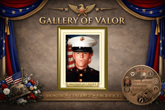 United States Marine Corps Lance Corporal John Taylor Schmidt III – Brookfield, Connecticut, CVB Gallery of Valor